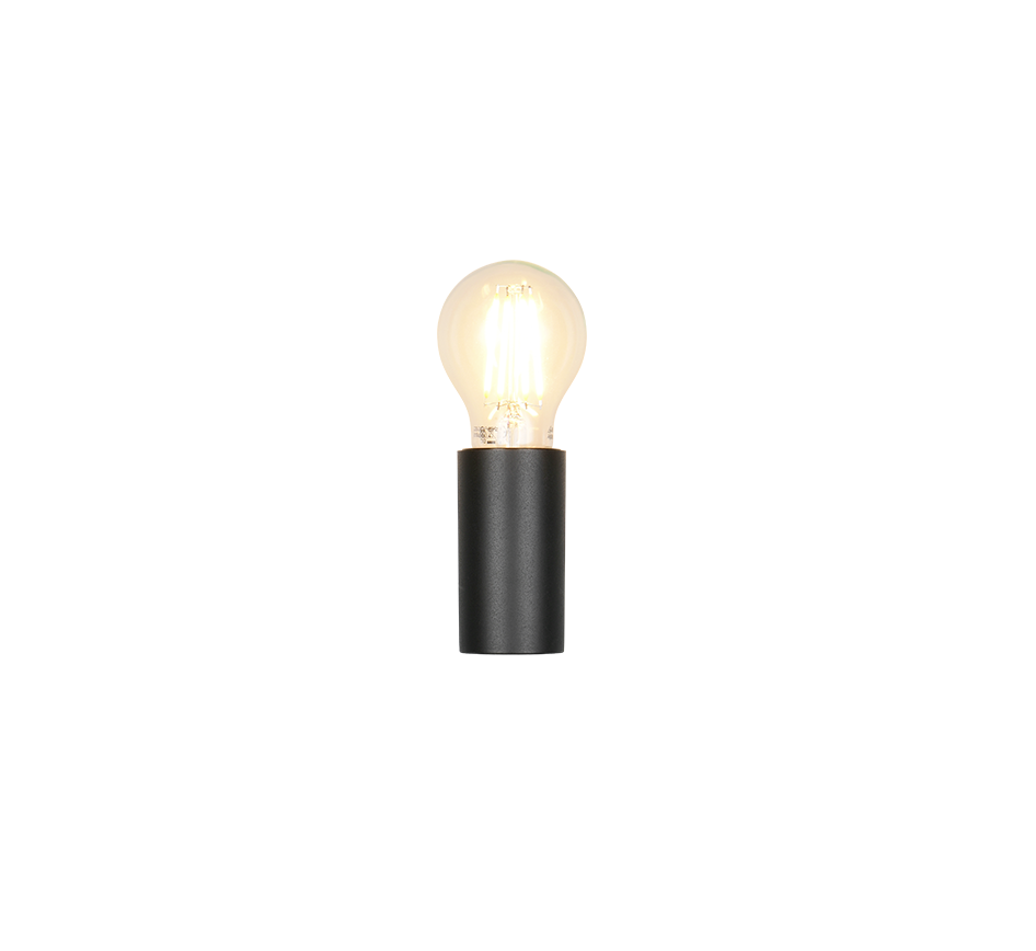 PRATELLA | Wall lamp | Black mat | Plastic