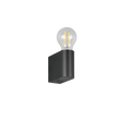 PRATELLA | Wall lamp | Black mat | Plastic