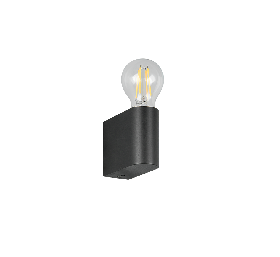 PRATELLA | Wall lamp | Black mat | Plastic