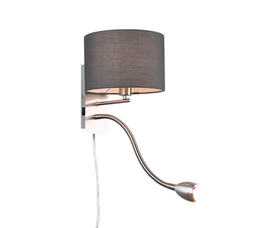 HOTEL | Wall lamp | Nickel mat | Metal