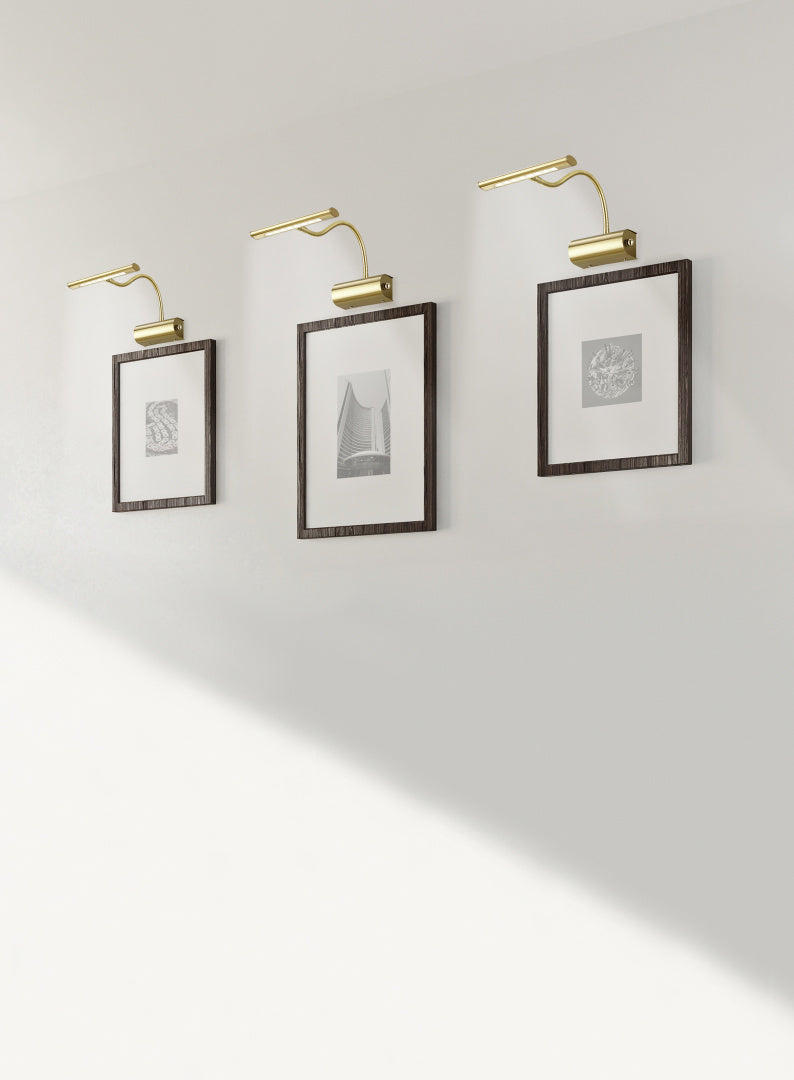 CURTIS | Wall lamp | Brass mat | Metal