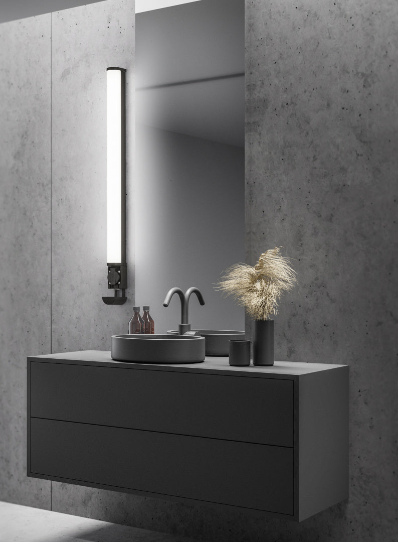 PIERA | Wall lamp | Black mat | Plastic