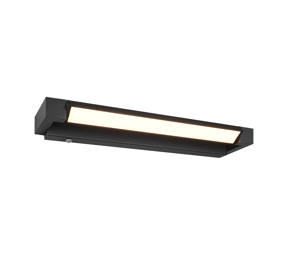 FABRIZIO | Wall lamp | Black mat | Aluminium
