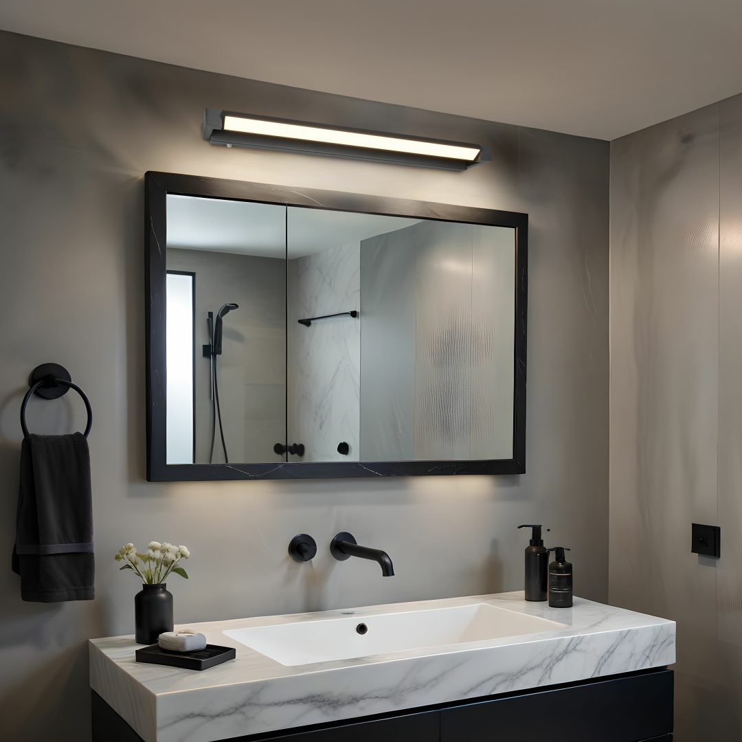 FABRIZIO | Wall lamp | Black mat | Aluminium