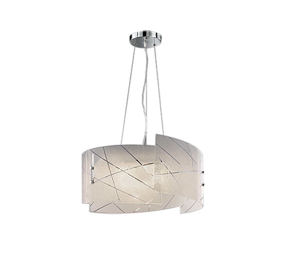 SANDRINA | Pendant | White | Glass