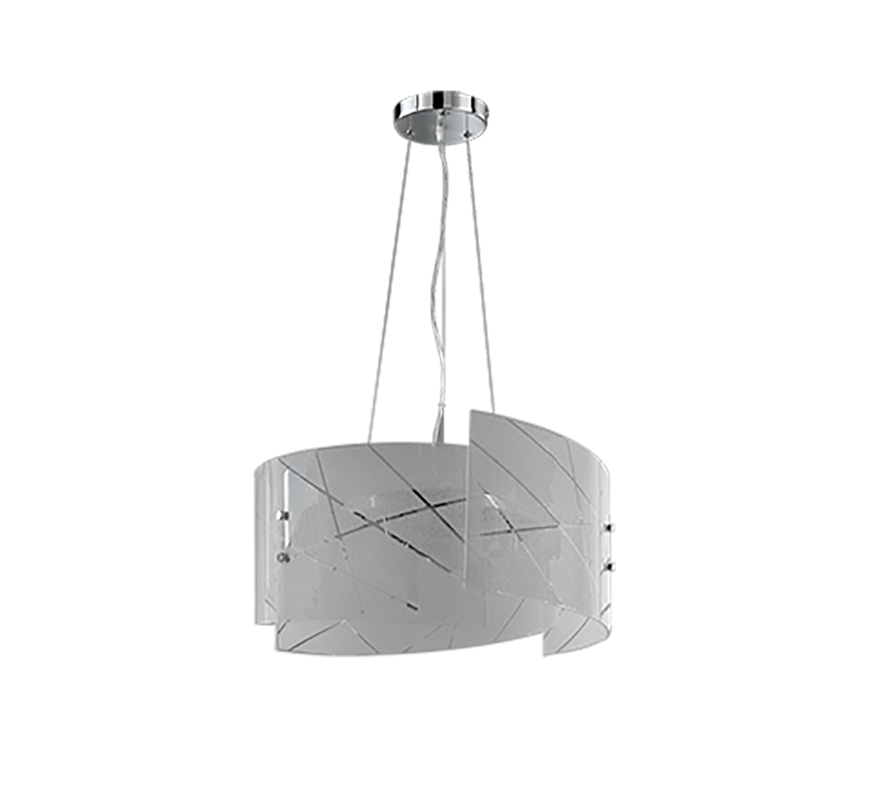 SANDRINA | Pendant | White | Glass