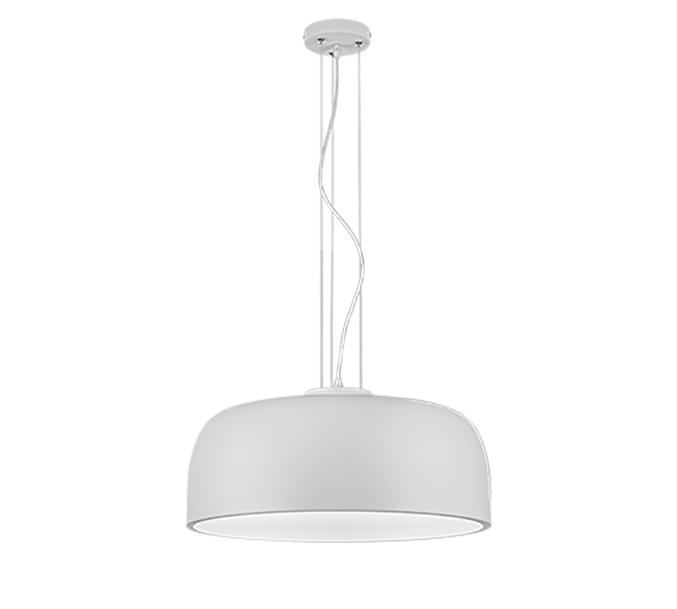 BARON | Pendant | White mat | Metal