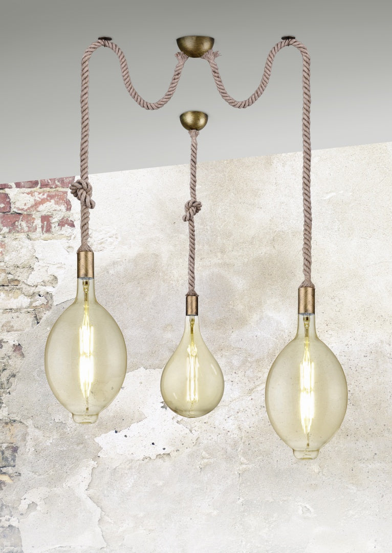 ROPE | Pendant | Old brass | Metal