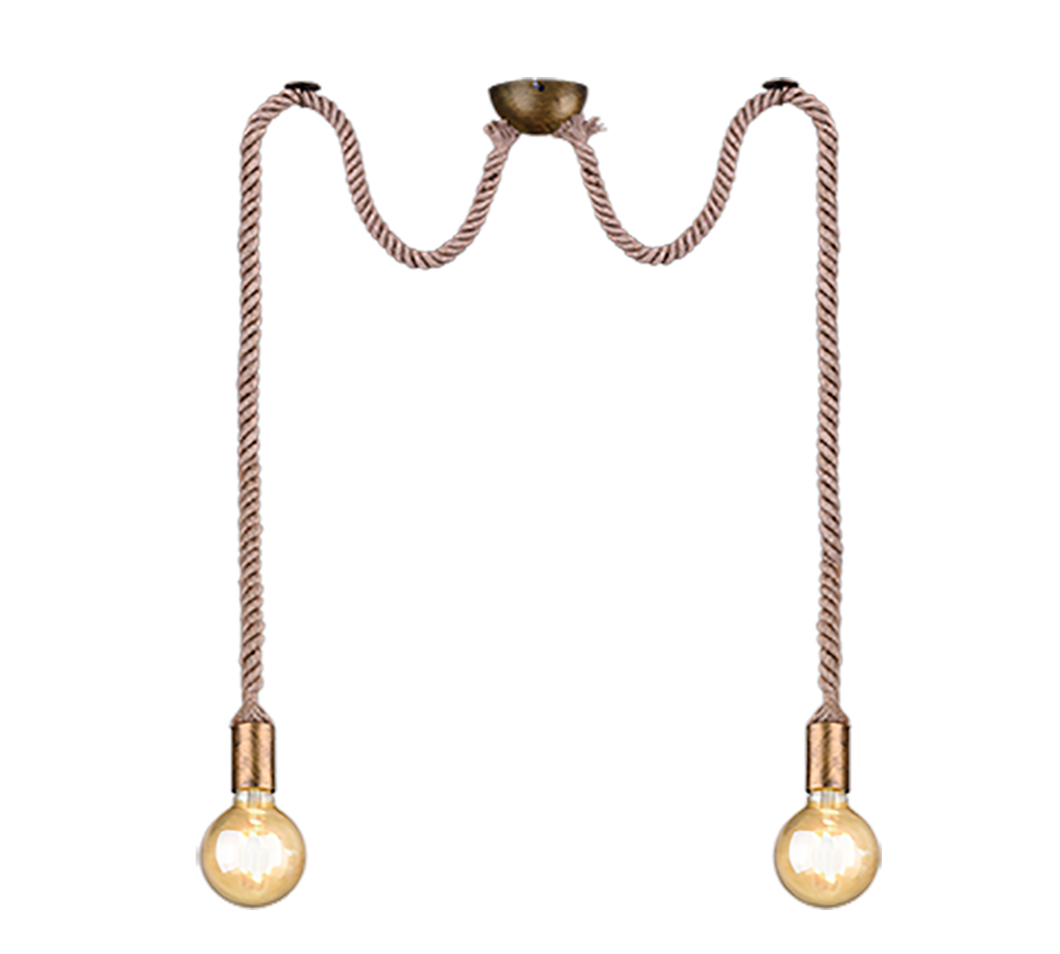 ROPE | Pendant | Old brass | Metal