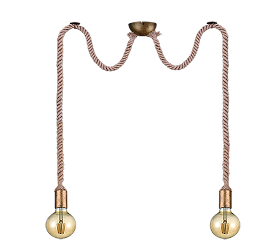ROPE | Pendant | Old brass | Metal