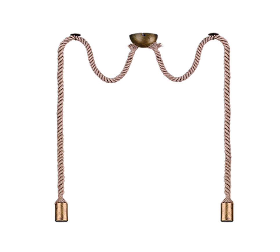 ROPE | Pendant | Old brass | Metal