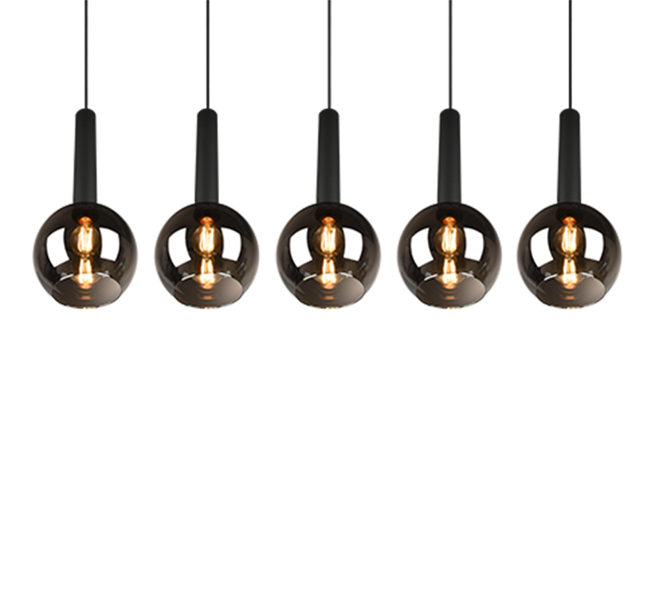 CLAYTON | Pendant | Black mat | Metal