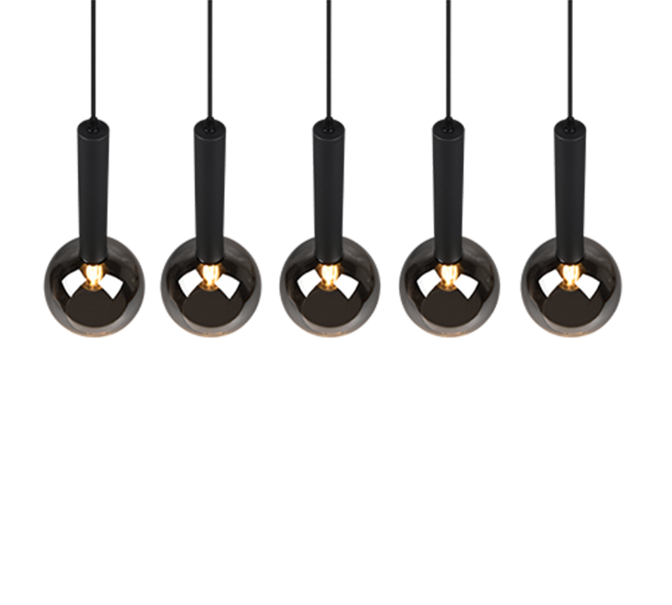 CLAYTON | Pendant | Black mat | Metal