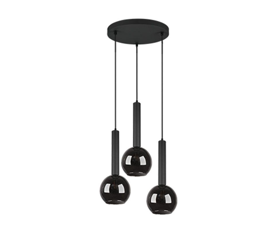 CLAYTON | Pendant | Black mat | Metal