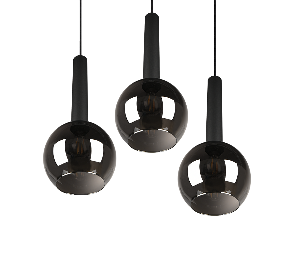 CLAYTON | Pendant | Black mat | Metal
