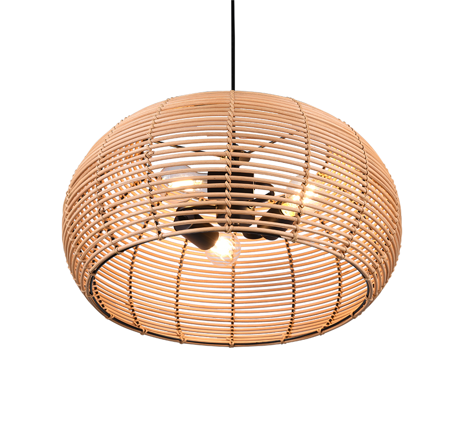 INGA | Pendant | Natural finish | Rattan meshwork