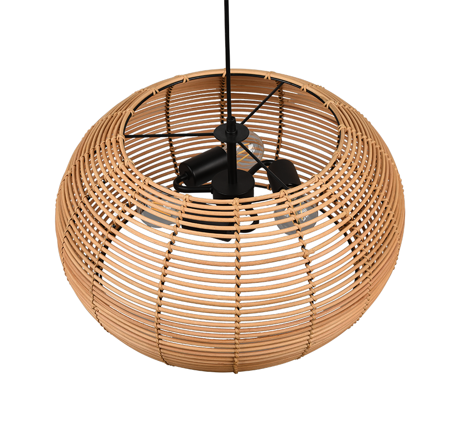 INGA | Pendant | Natural finish | Rattan meshwork