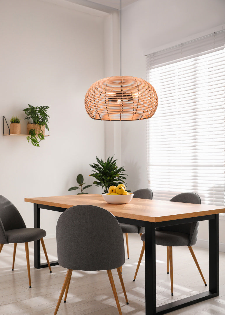 INGA | Pendant | Natural finish | Rattan meshwork