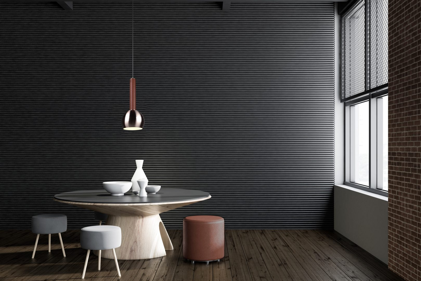 CILIANA | Pendant | Nickel mat | Metal