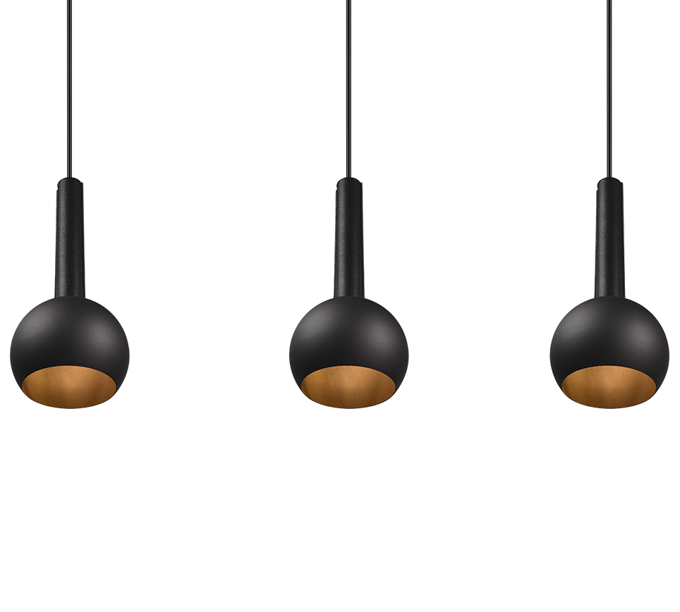 CILIANA | Pendant | Black mat | Metal