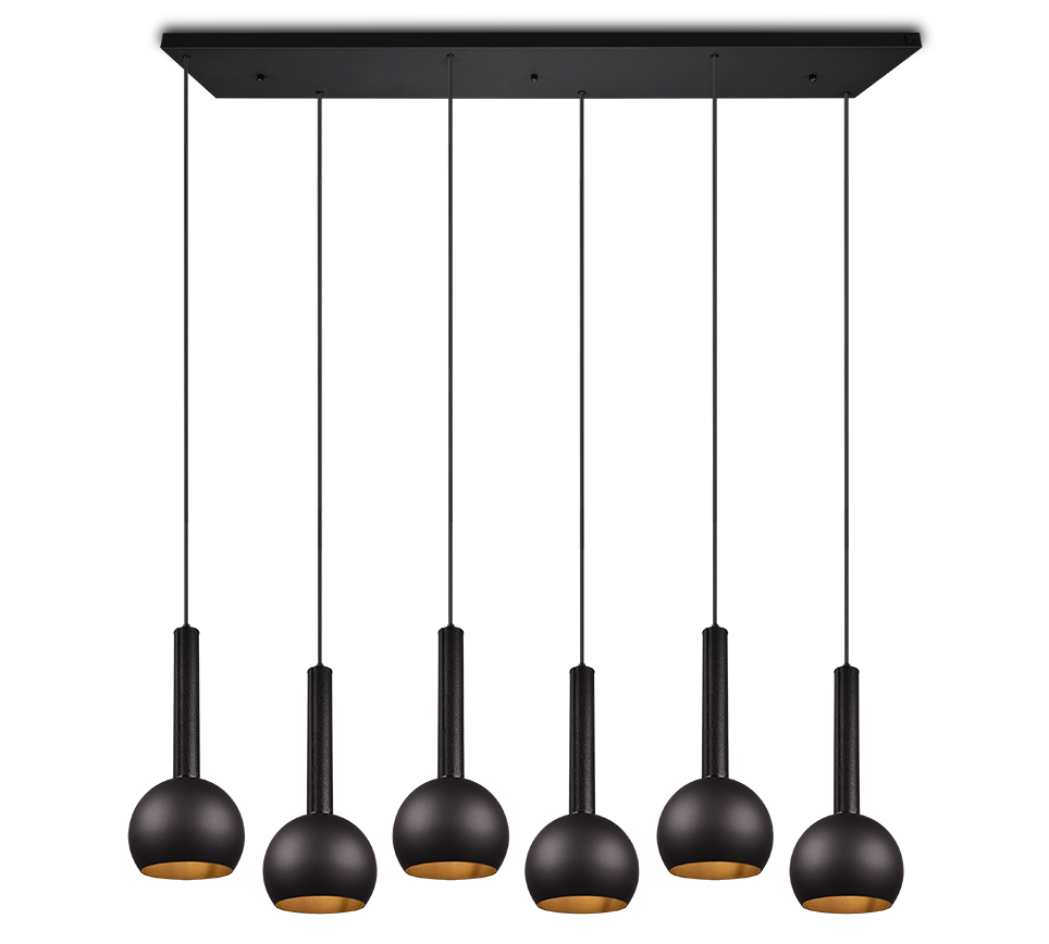 CILIANA | Pendant | Black mat | Metal