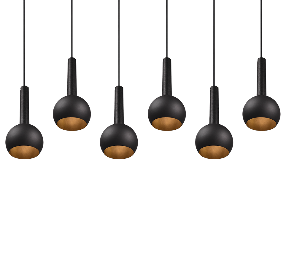 CILIANA | Pendant | Black mat | Metal