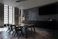 CILIANA | Pendant | Black mat | Metal