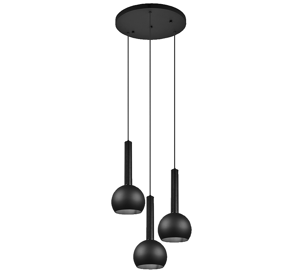 CILIANA | Pendant | Black mat | Metal