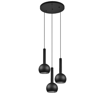 CILIANA | Pendant | Black mat | Metal