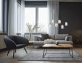 BARRET | Pendant | Black mat | Metal