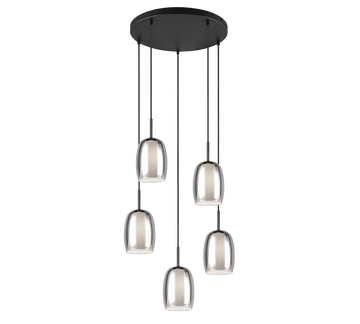 BARRET | Pendant | Black mat | Metal