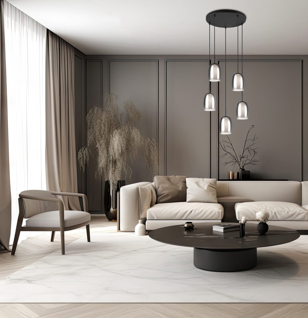 BARRET | Pendant | Black mat | Metal