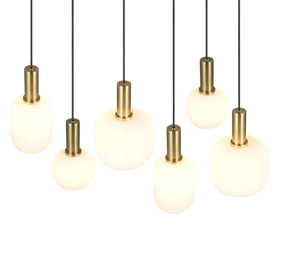 DIVA | Pendant | Brass mat | Metal