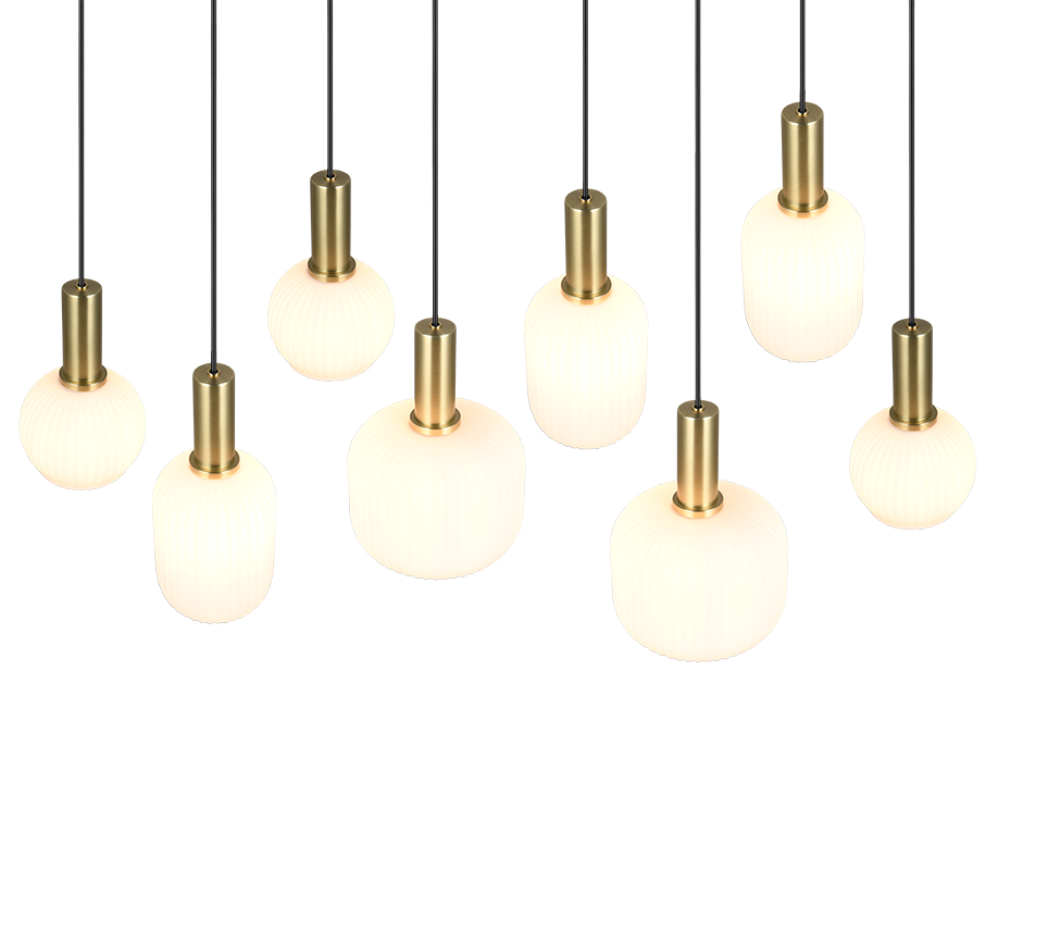 DIVA | Pendant | Brass mat | Metal