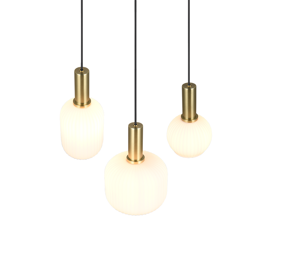 DIVA | Pendant | Brass mat | Metal