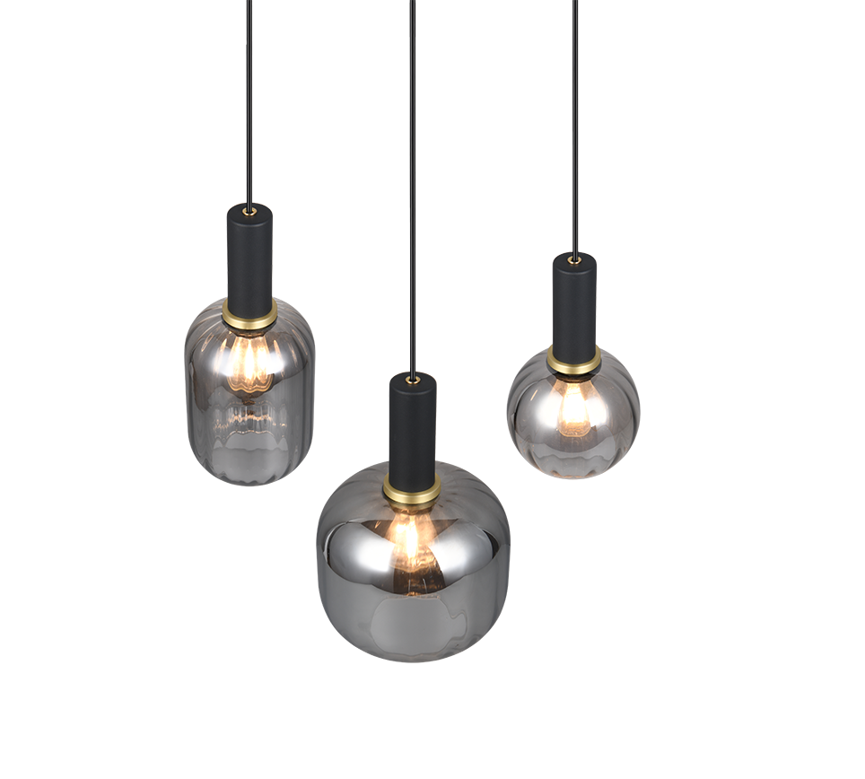 DIVA | Pendant | Black mat | Metal