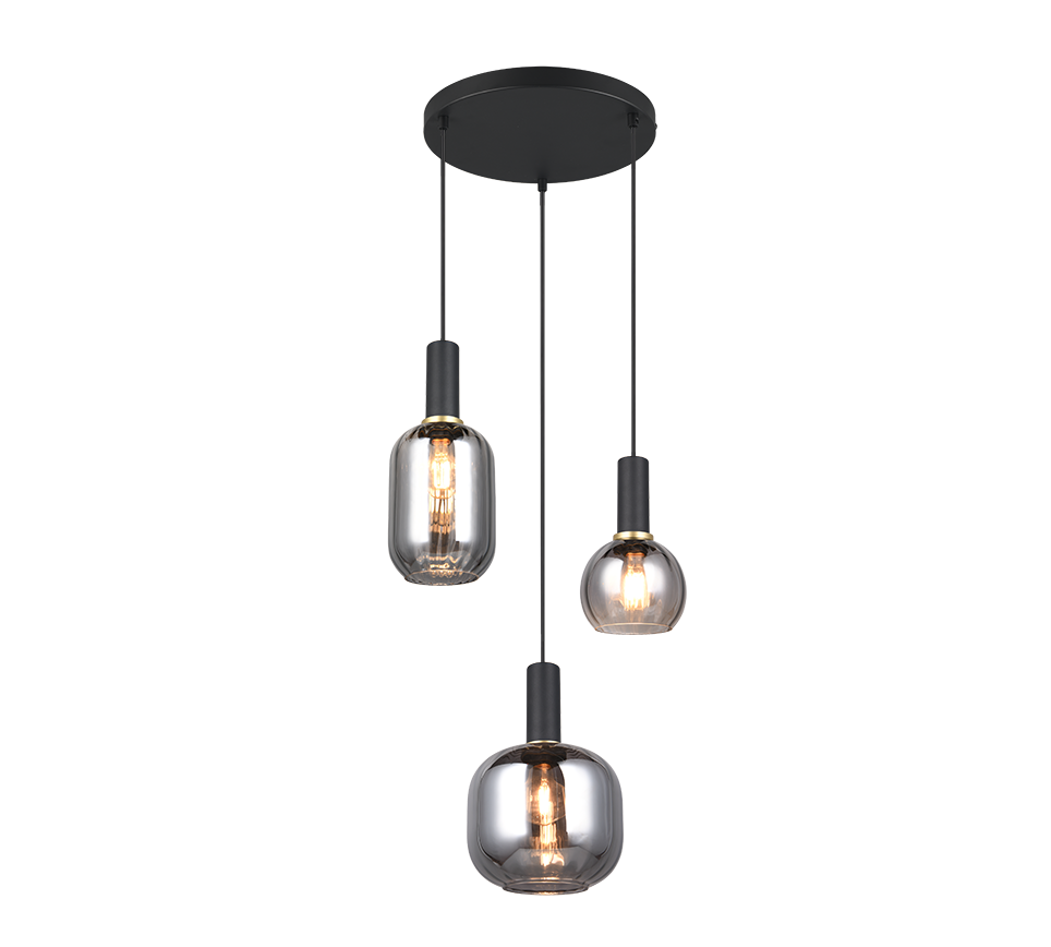 DIVA | Pendant | Black mat | Metal