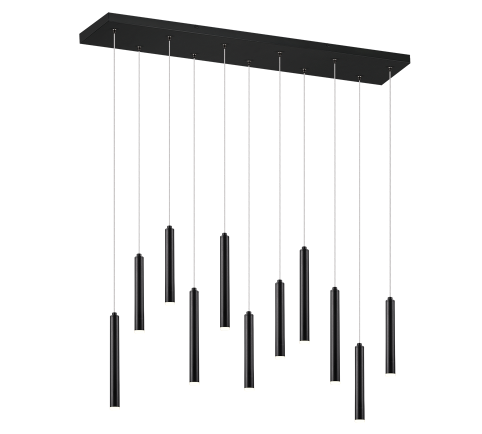 TUBULAR | Pendant | Black mat | Metal
