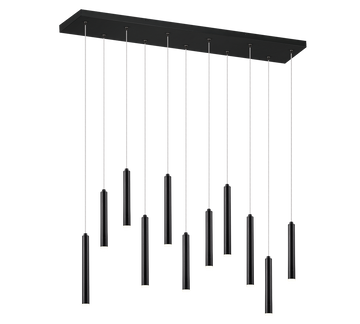TUBULAR | Pendant | Black mat | Metal