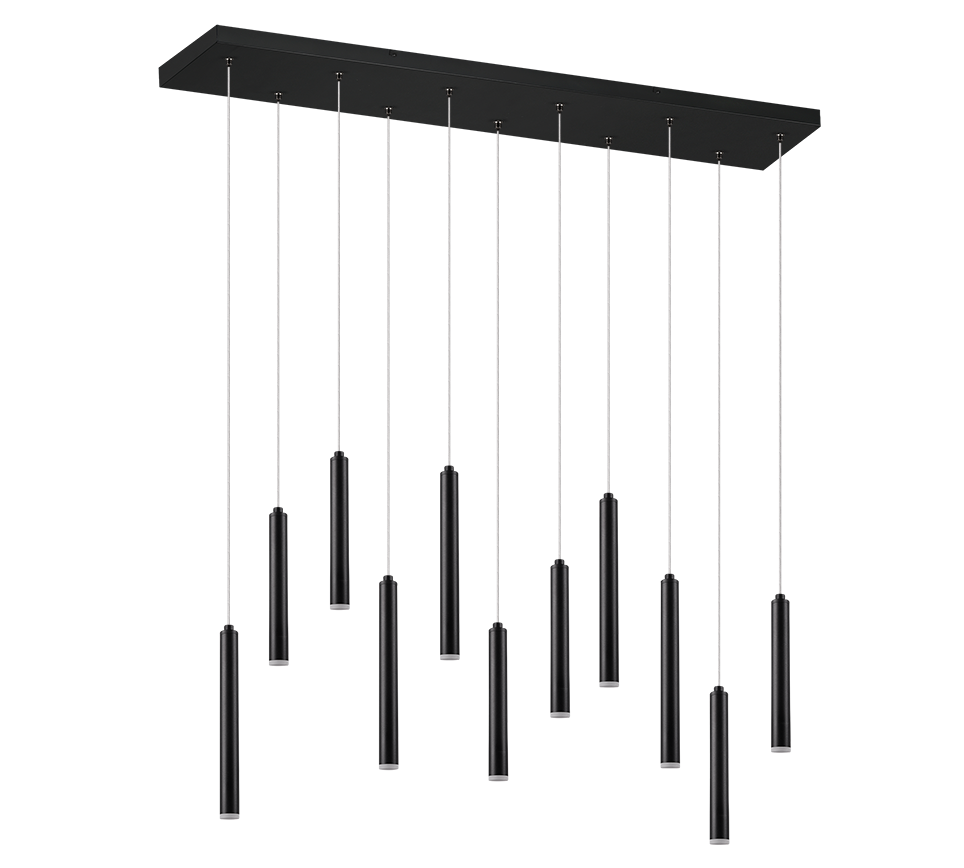 TUBULAR | Pendant | Black mat | Metal