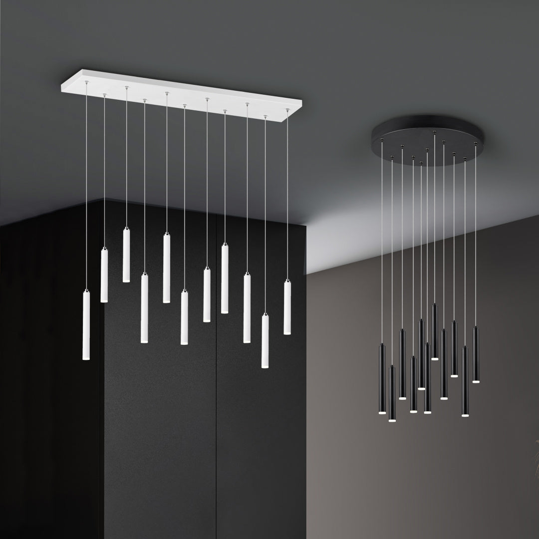 TUBULAR | Pendant | Black mat | Metal