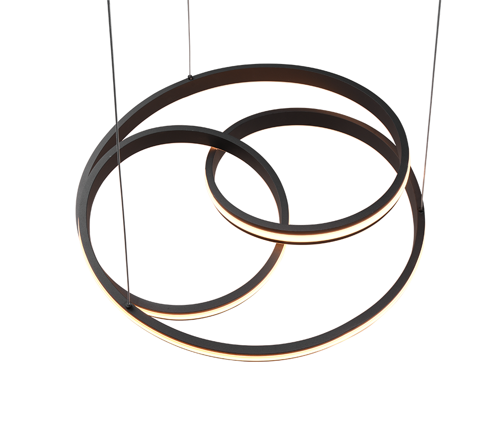 NURIA | Pendant | Black mat | Metal