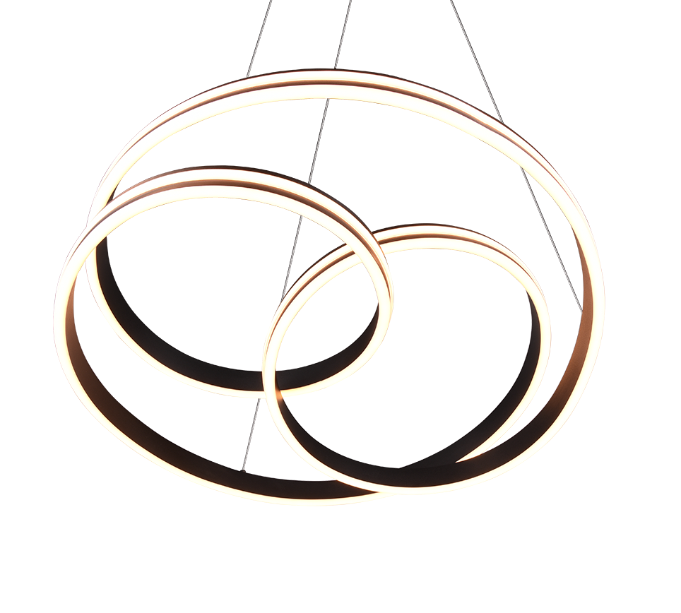 NURIA | Pendant | Black mat | Metal