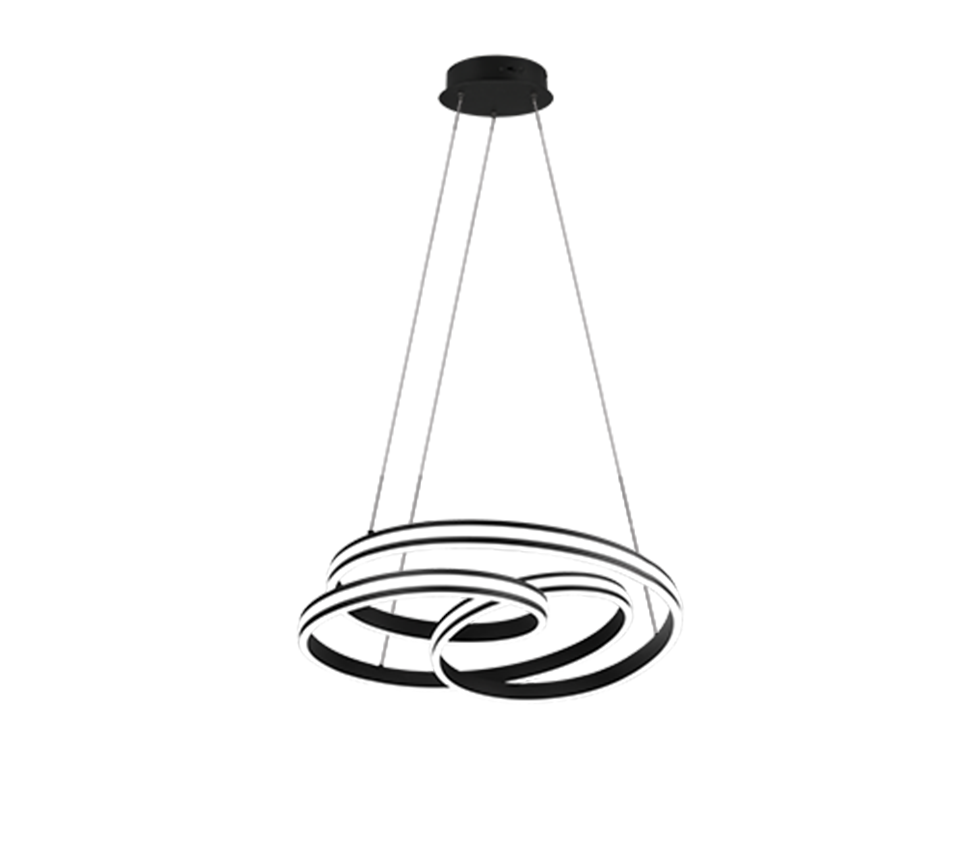 NURIA | Pendant | Black mat | Metal