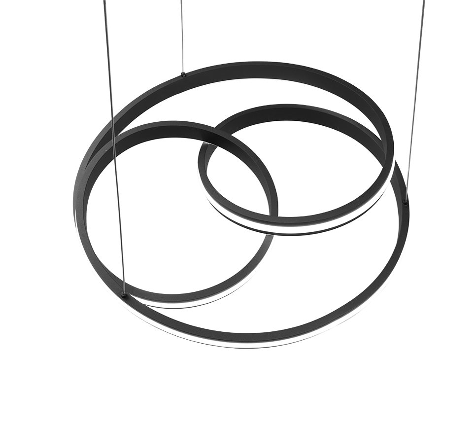 NURIA | Pendant | Black mat | Metal