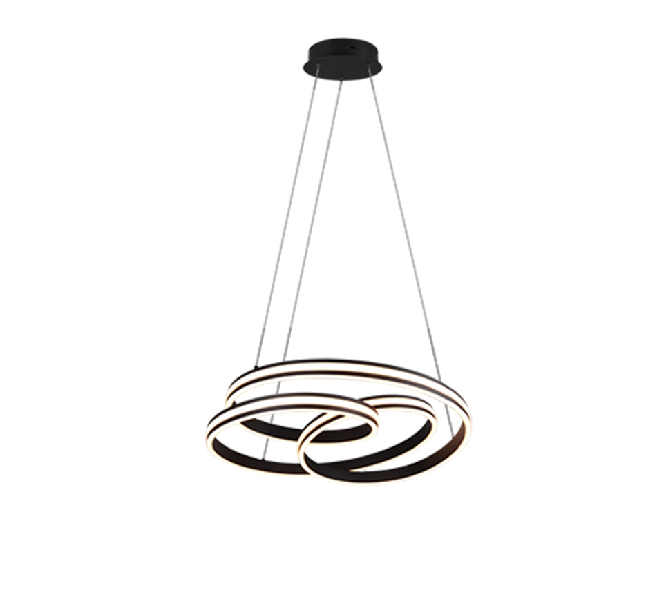 NURIA | Pendant | Black mat | Metal