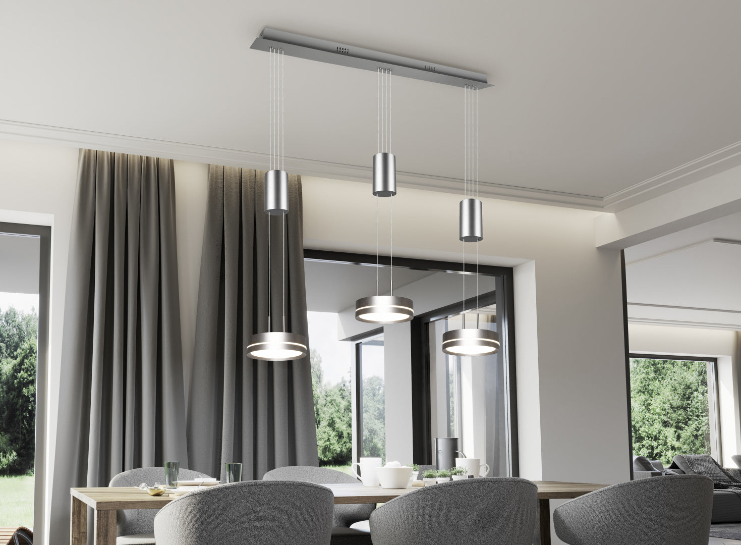 FRANKLIN | Pendant | Nickel mat | Aluminium