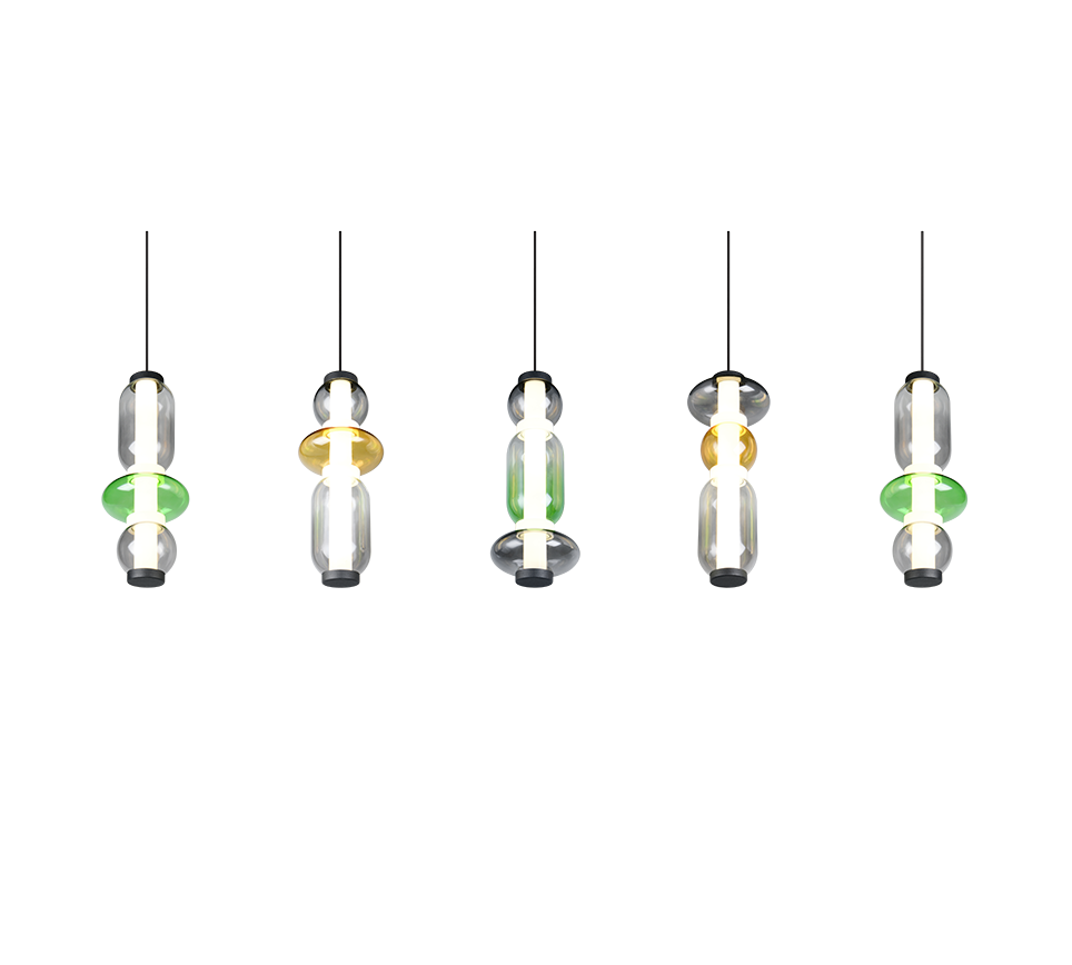 MINERVA | Pendant | Multicolor | Glass