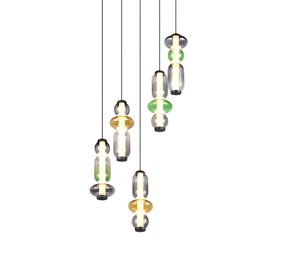 MINERVA | Pendant | Multicolor | Glass