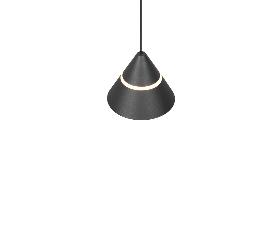 ROMEO | Pendant | Black mat | Metal